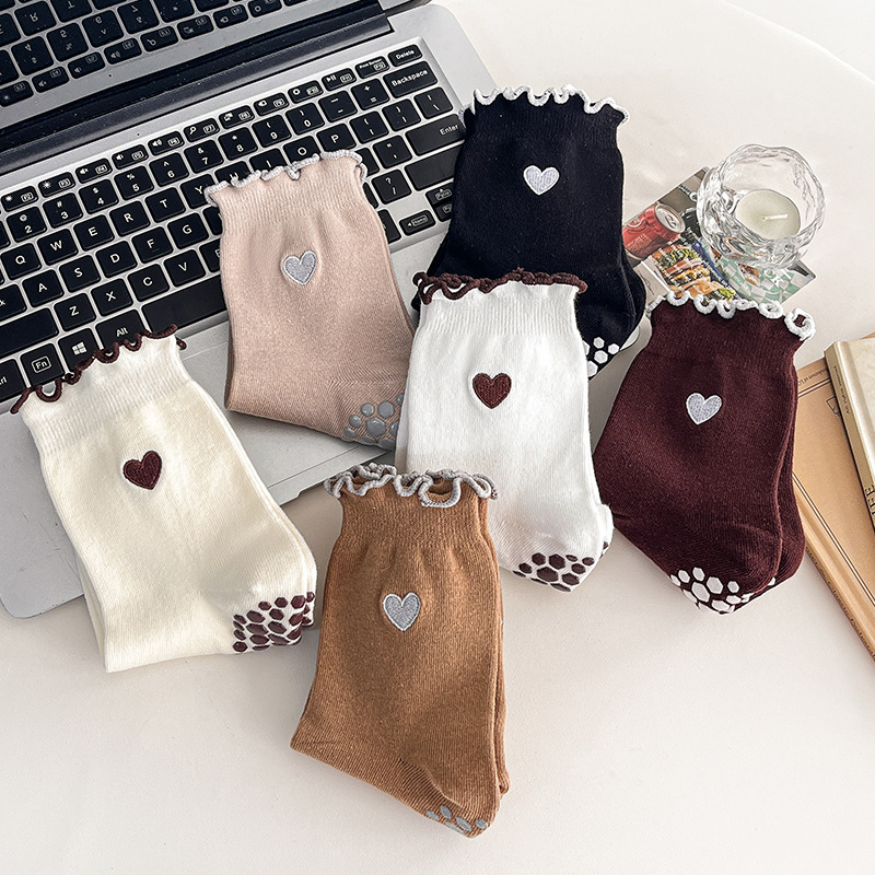 Yoga Socks Women Cotton Heart  - Grip Sock Yoga review and price