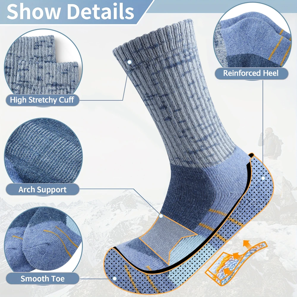 5 Pairs Women Winter Wool Sock - Wool Hiking Sock review and price