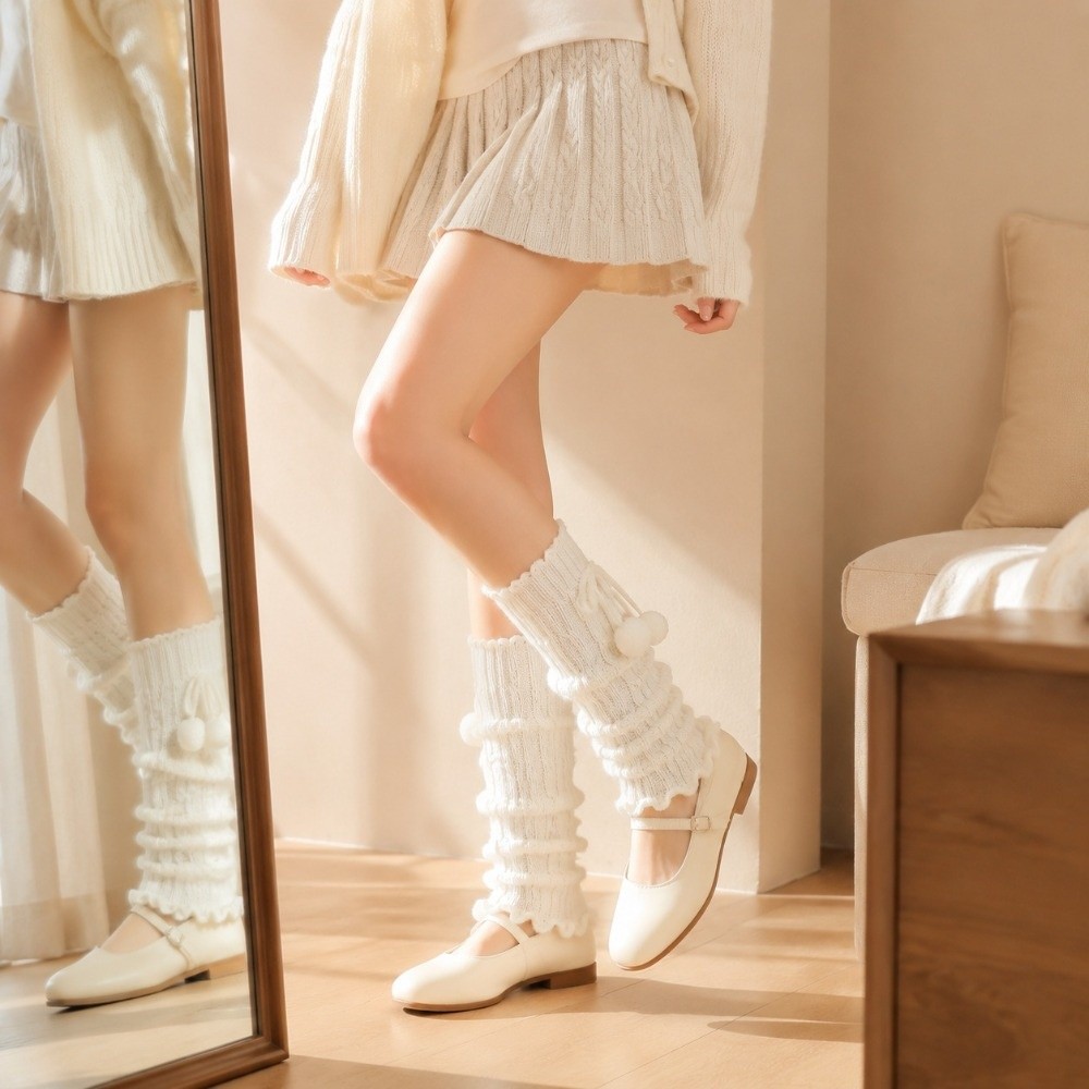 Knitted Knit Leg Warmers Cable - Boot Sock Slouchy review and price