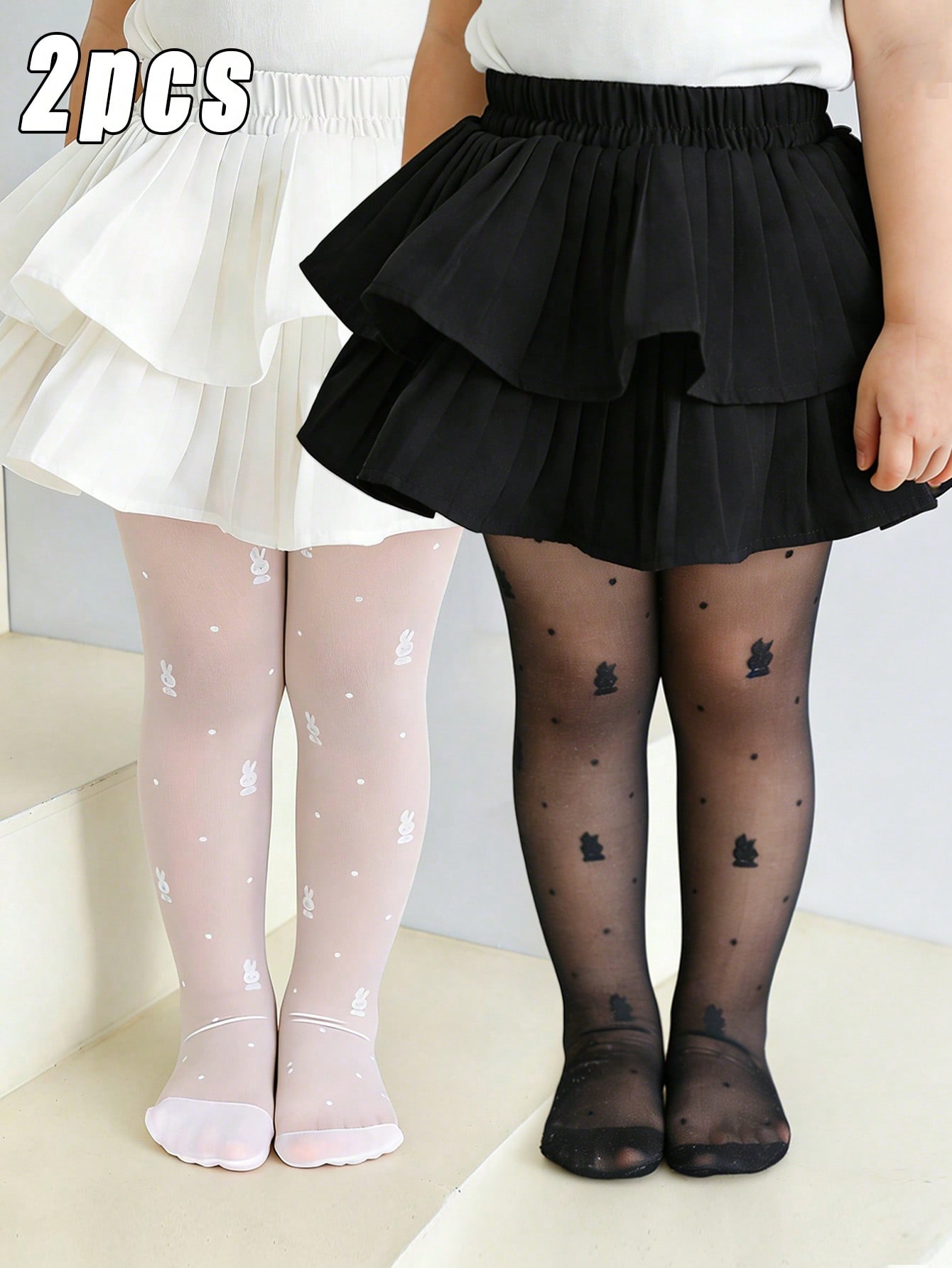 2Pack Toddler Girl Rabbit Prin - Tights Pantyhose Sheer review and price
