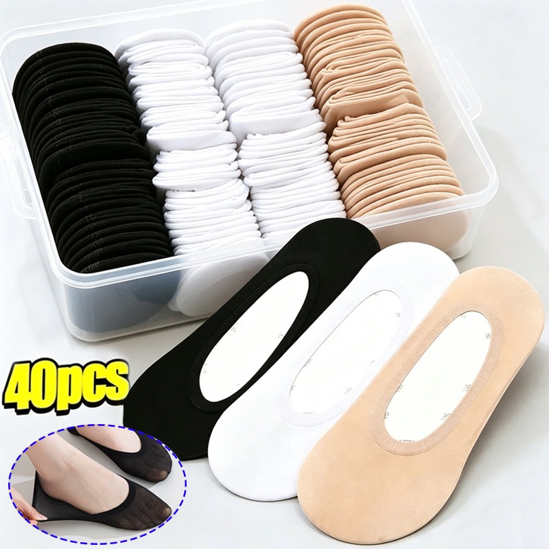20/40pcs No Slip Low Cut Invis - No Show Sock Women review and price